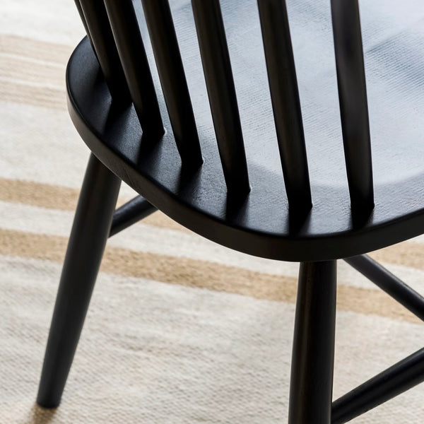 SPINDLE DINING CHAIR | CARBON
