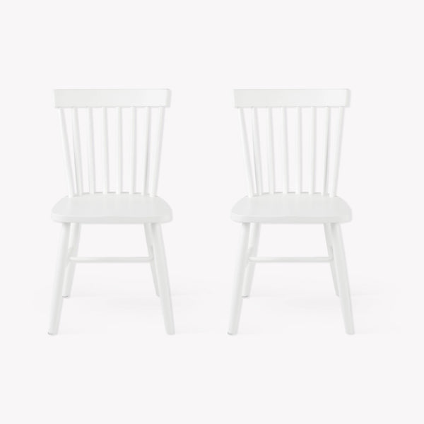 SPINDLE DINING CHAIR | CHALK WHITE