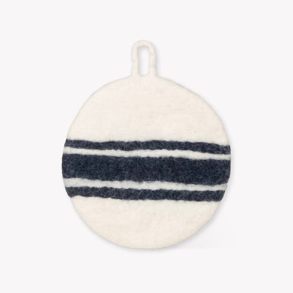 WALCOT | FELT TRIVET | STRIPED INK
