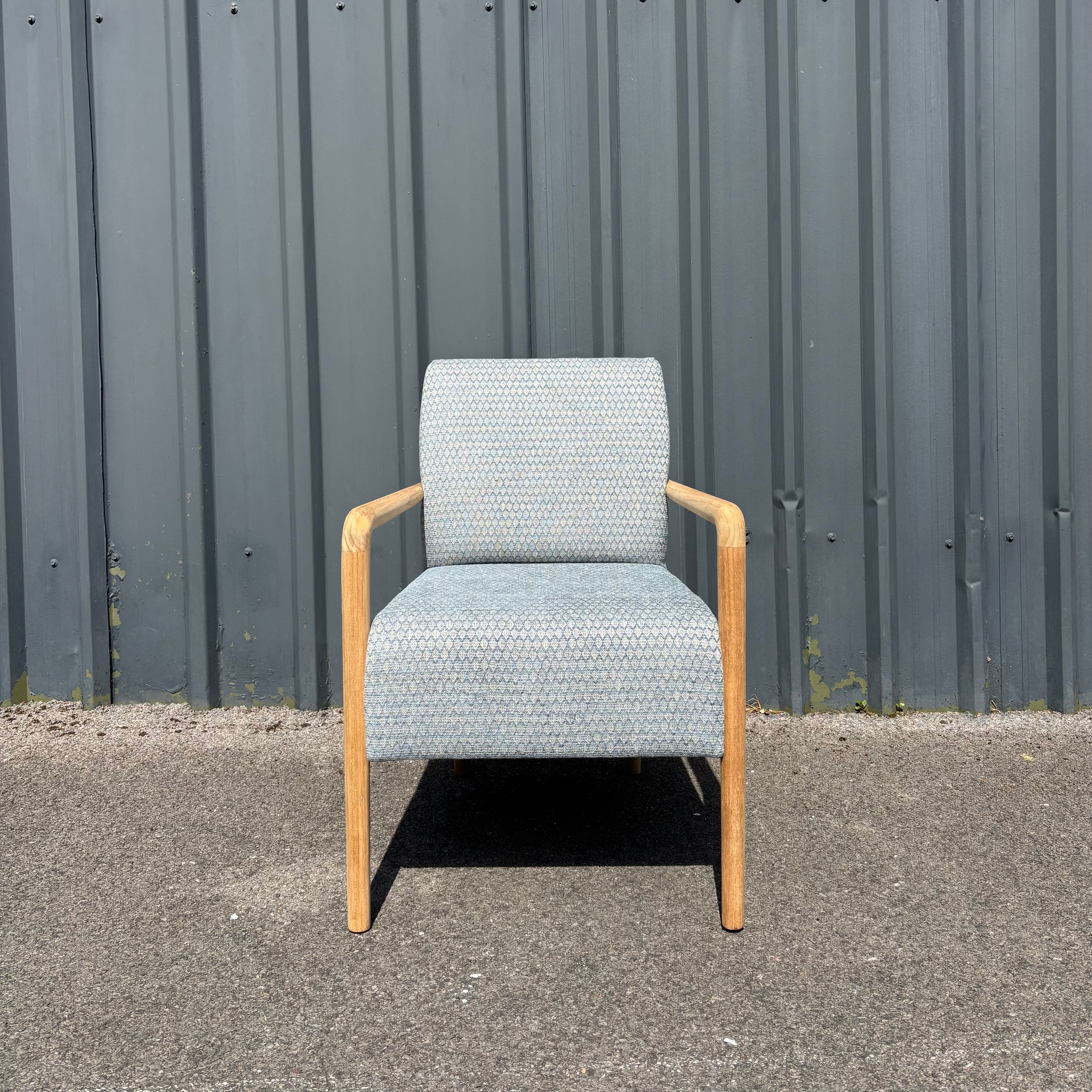The Classic Scandi - Armchair - Geo-Blue