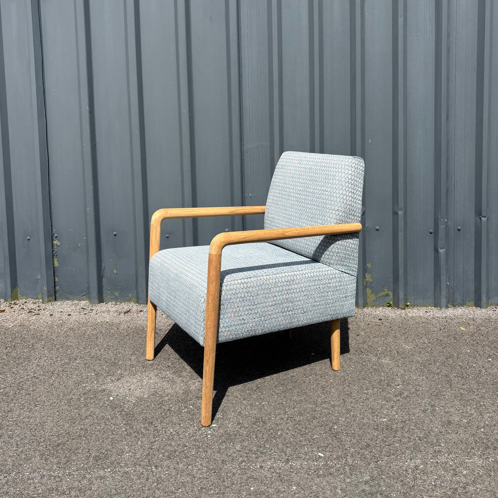 The Classic Scandi - Armchair - Geo-Blue