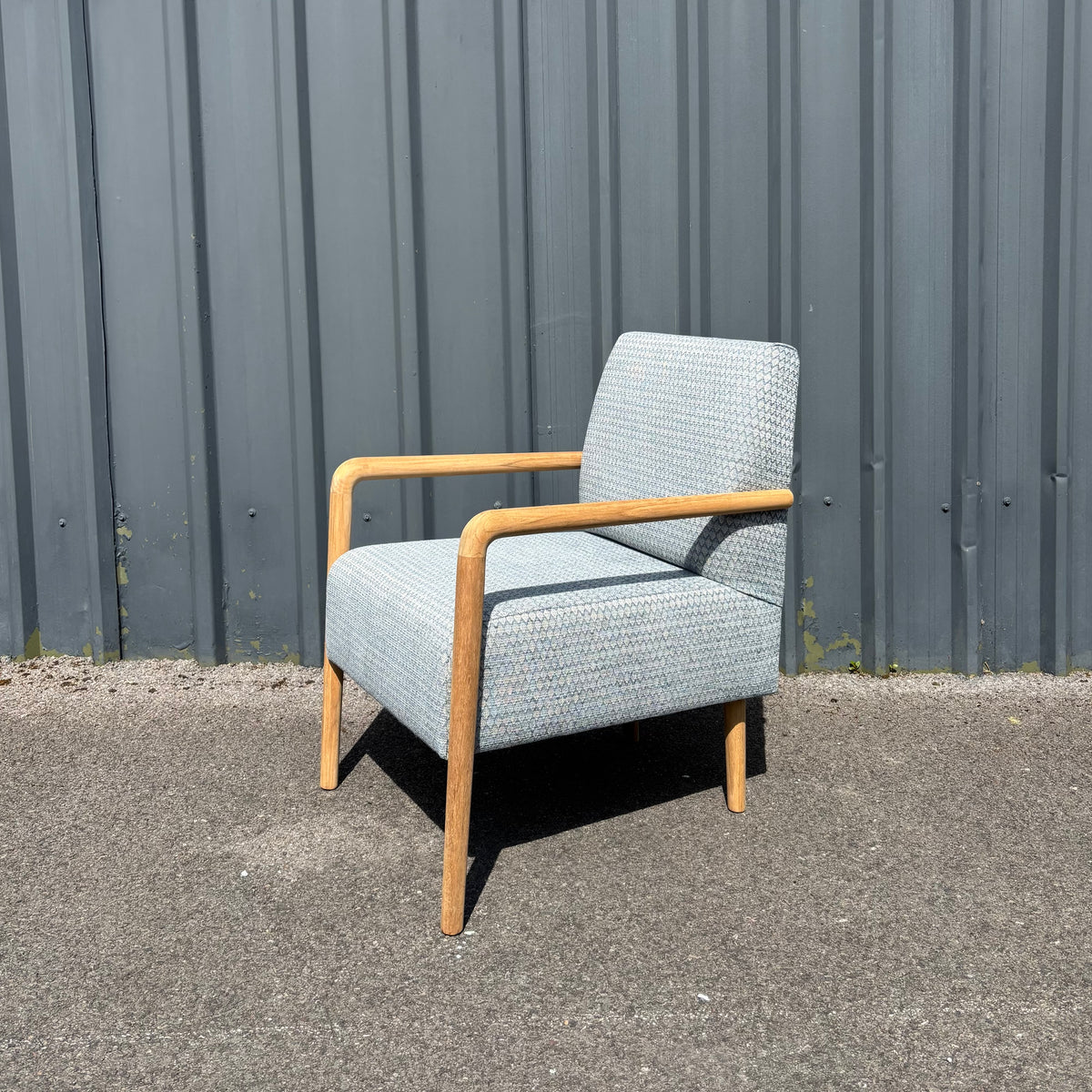 The Classic Scandi - Armchair - Geo-Blue