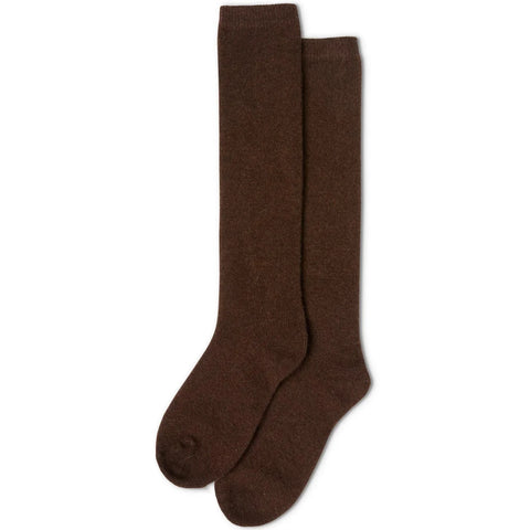 CHALK | COSY CASHMERE LOUNGE SOCK | CHOCOLATE BROWN
