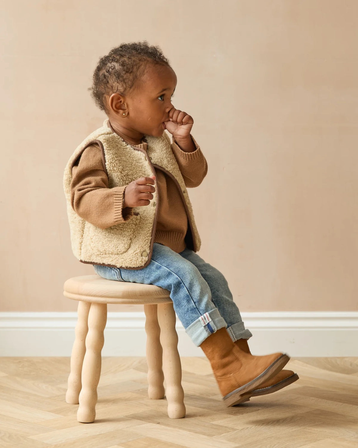 Mini Chalk - Lamby Gilet - Oat