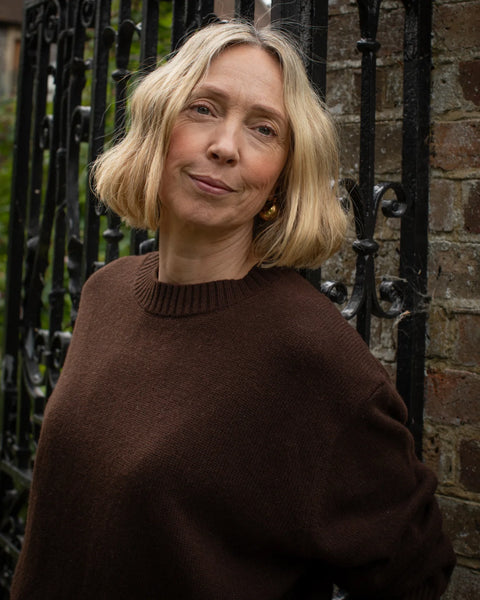 CHALK | DEVON JUMPER | CHOCOLATE