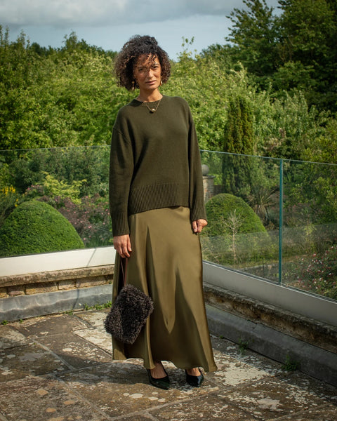 CHALK | GINA SKIRT |OLIVE