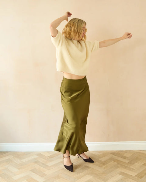 CHALK | GINA SKIRT |OLIVE