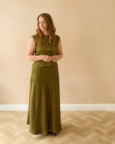CHALK | GINA SKIRT |OLIVE