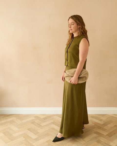 CHALK | GINA SKIRT |OLIVE