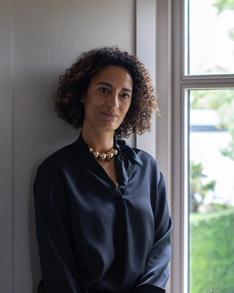 CHALK | JOSIE SHIRT | BLACK