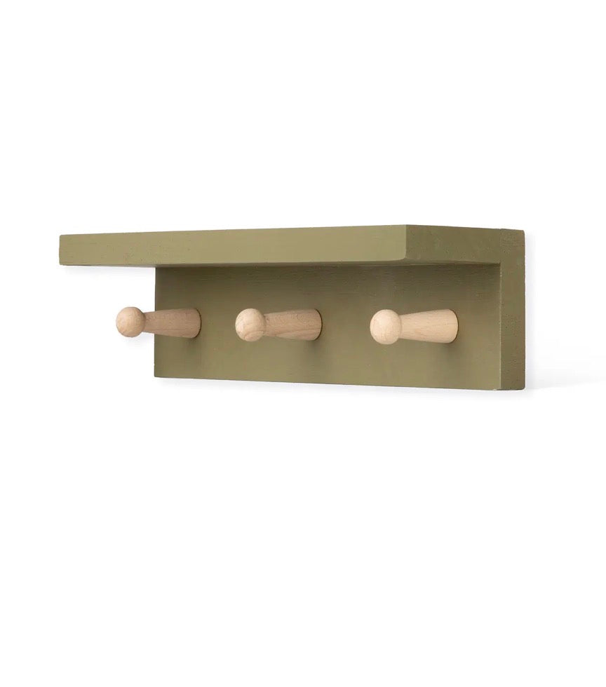 Olive - 3 Peg Shelf