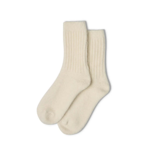 CHALK | SOFT ANGORA SOCKS | IVORY