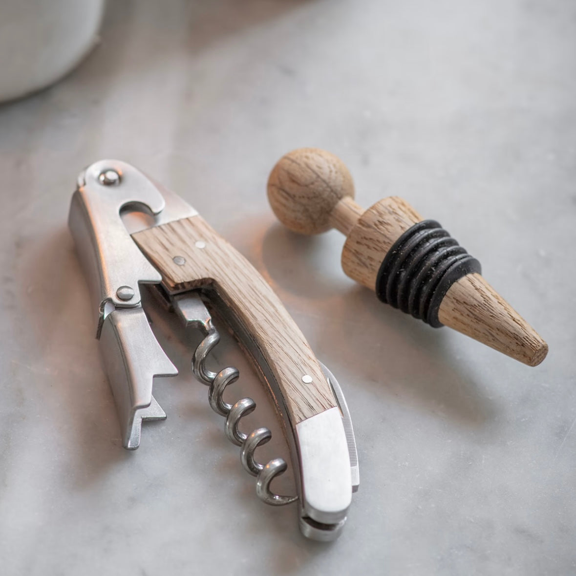 WALCOT | BOTTLE OPENER & STOPPER SET