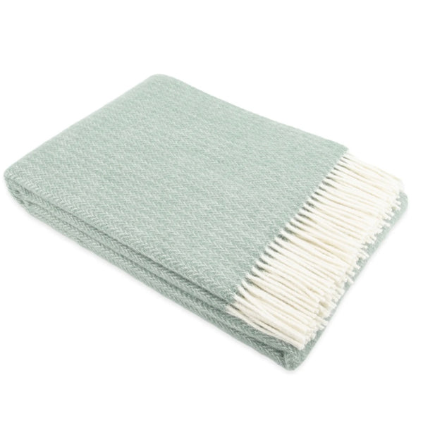 ALPIN | CABLE KNIT THROW | EUCALYPTUS