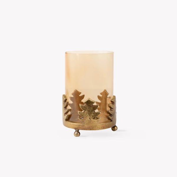 CASTLE COMBE | BRASS TREE CANDLE HOLDER