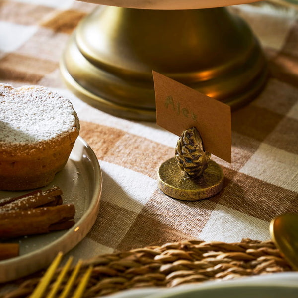 CASTLE COMBE | PINE CONE | BRASS PLACE SETTING