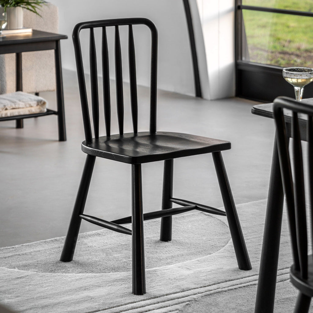 Widcombe - Dining Chair - Black - Pair