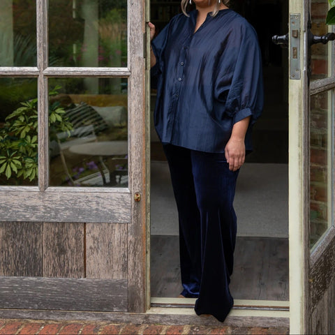 CHALK | TABBY PANT | NAVY