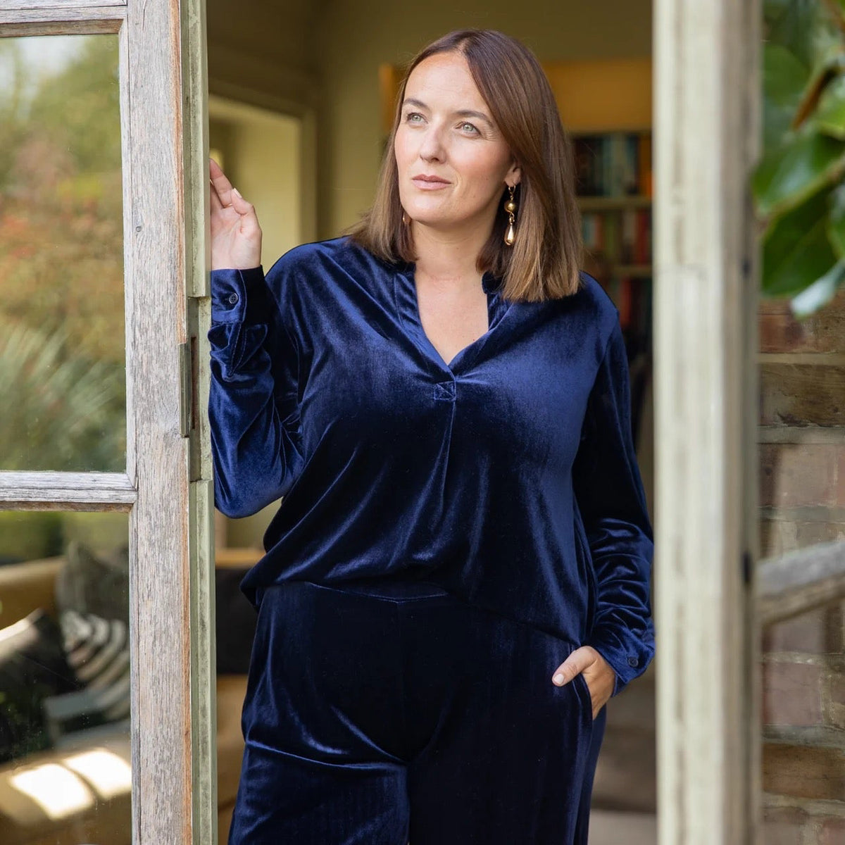 Josie Shirt by Chalk - Navy