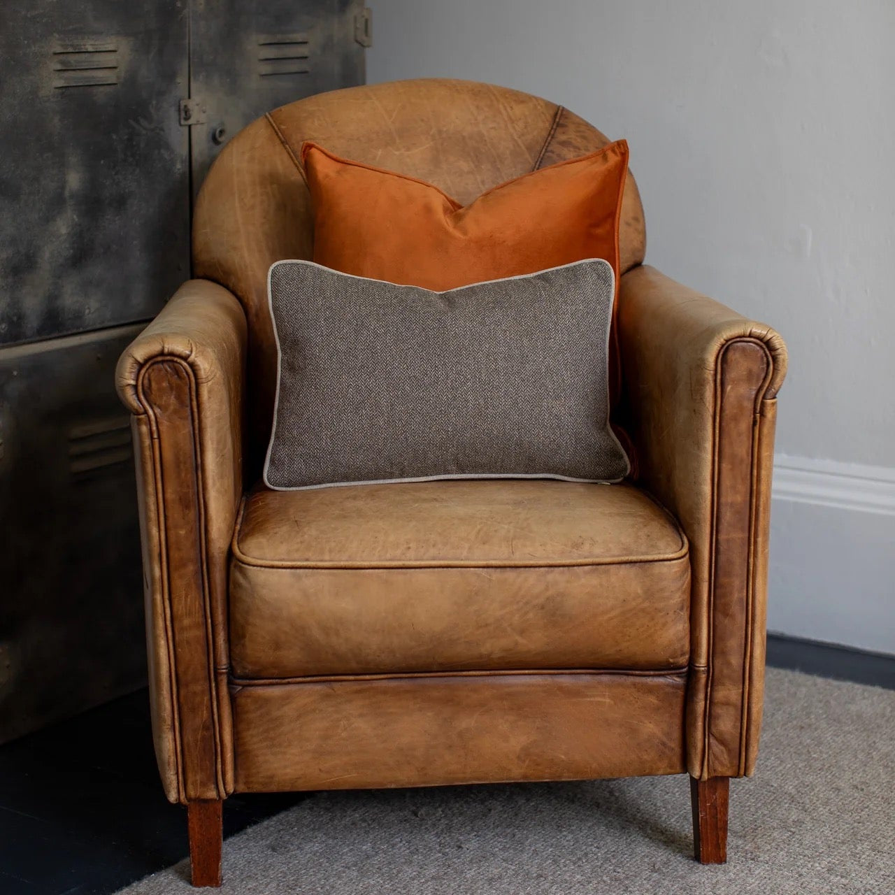 Bertie Cushion by Chalk - Small Oblong - Tweed