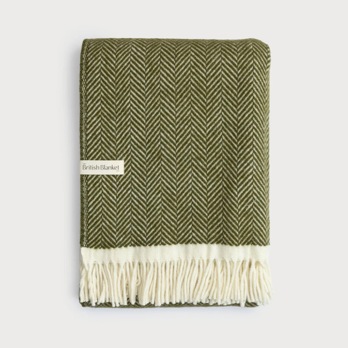 Yorkshire Wool Blanket - Moss Green