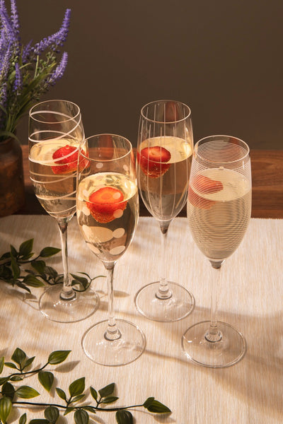 SKÅL | CHAMPAGNE FLUTES | SET OF FOUR