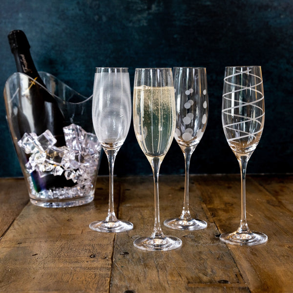 SKÅL | CHAMPAGNE FLUTES | SET OF FOUR