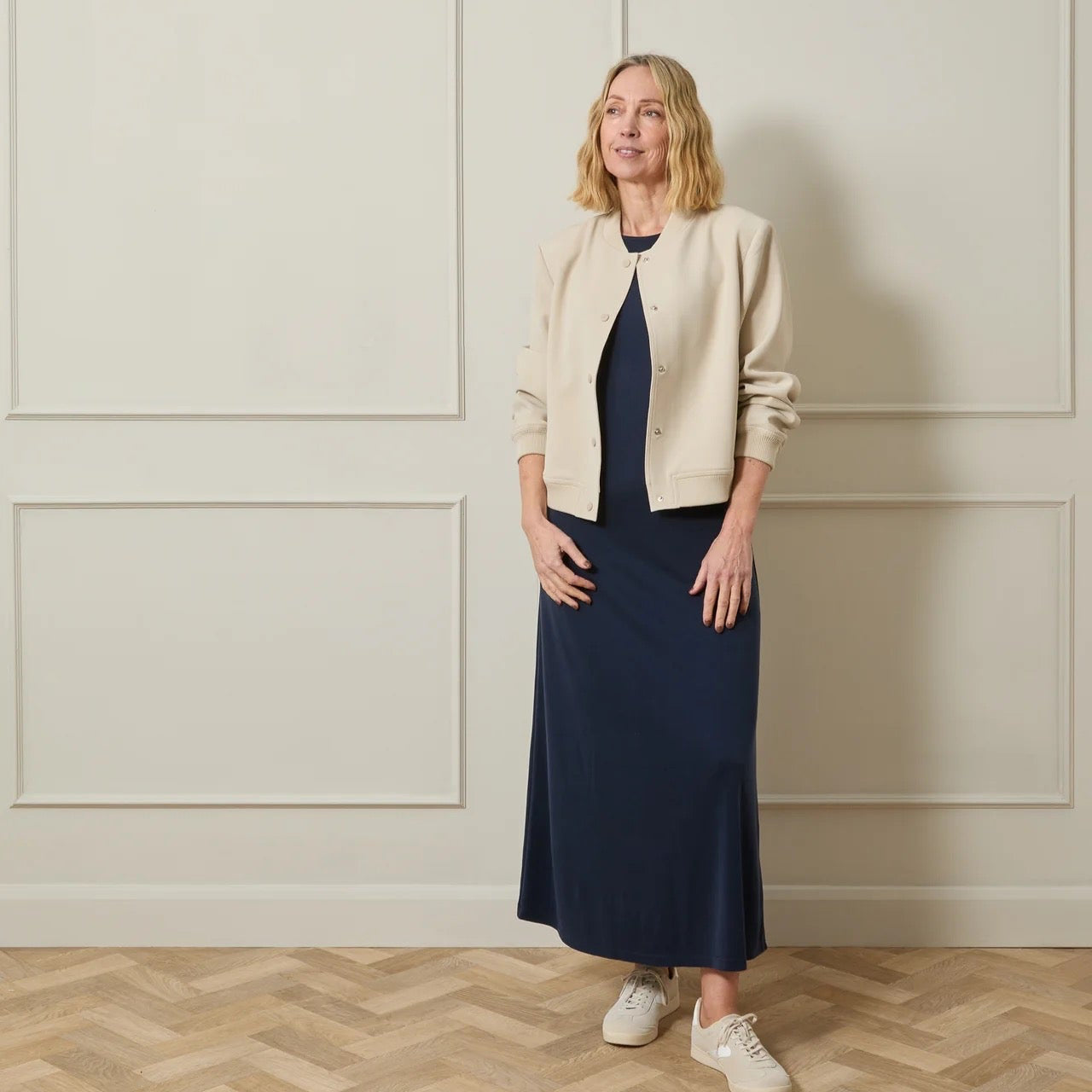 CHALK | TINA JACKET | STONE