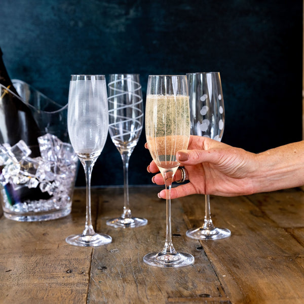 SKÅL | CHAMPAGNE FLUTES | SET OF FOUR