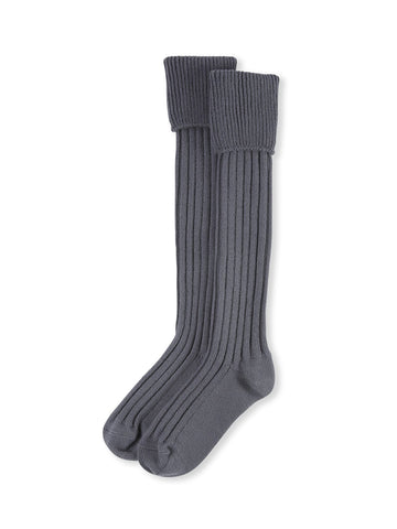 CHALK | LONG BOOT SOCK | CHARCOAL