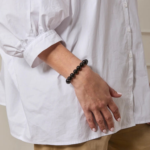 CHALK | BEADED BRACELET | BLACK