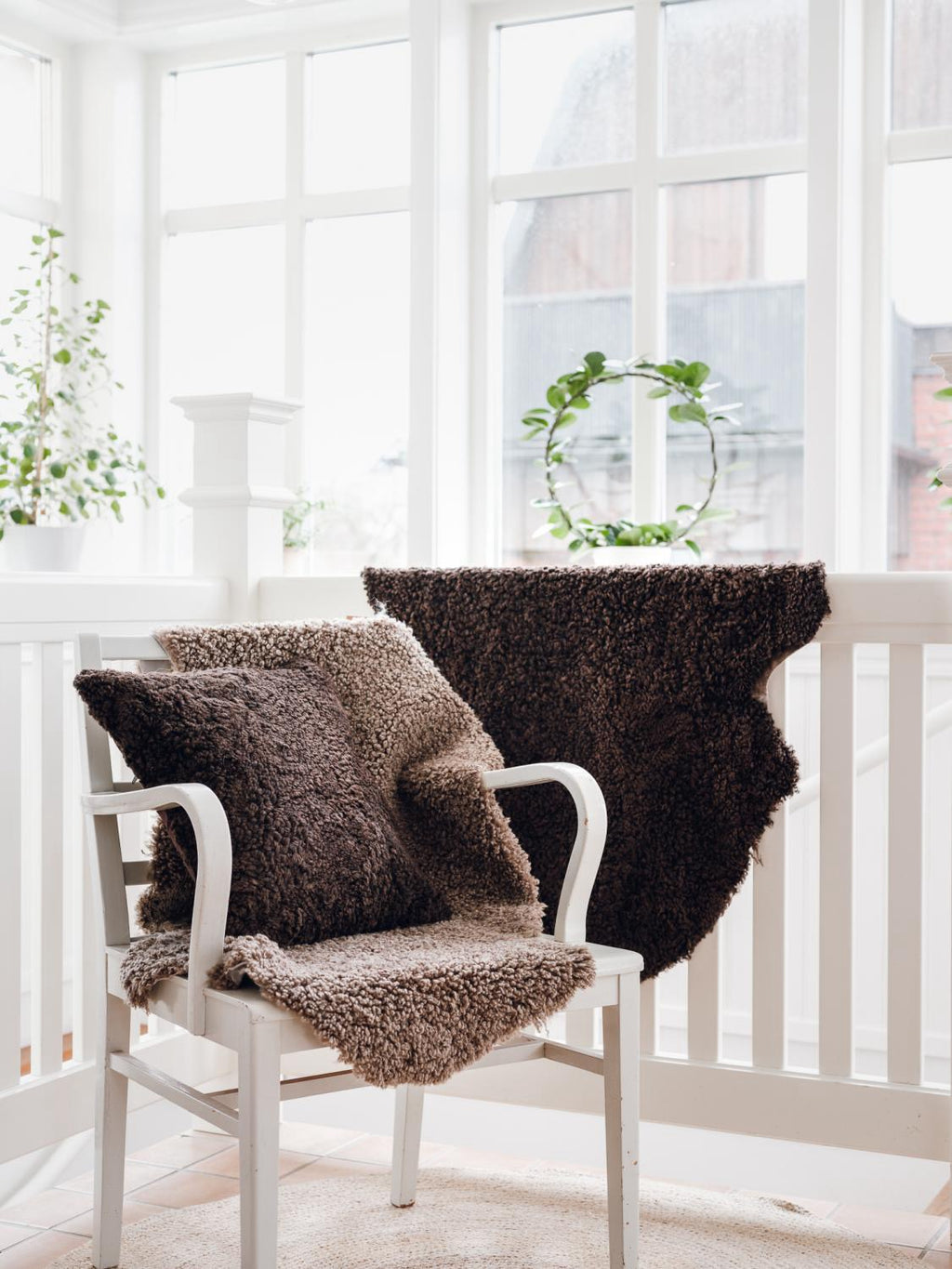 Lars - Large Curly Sheepskin - Mocha