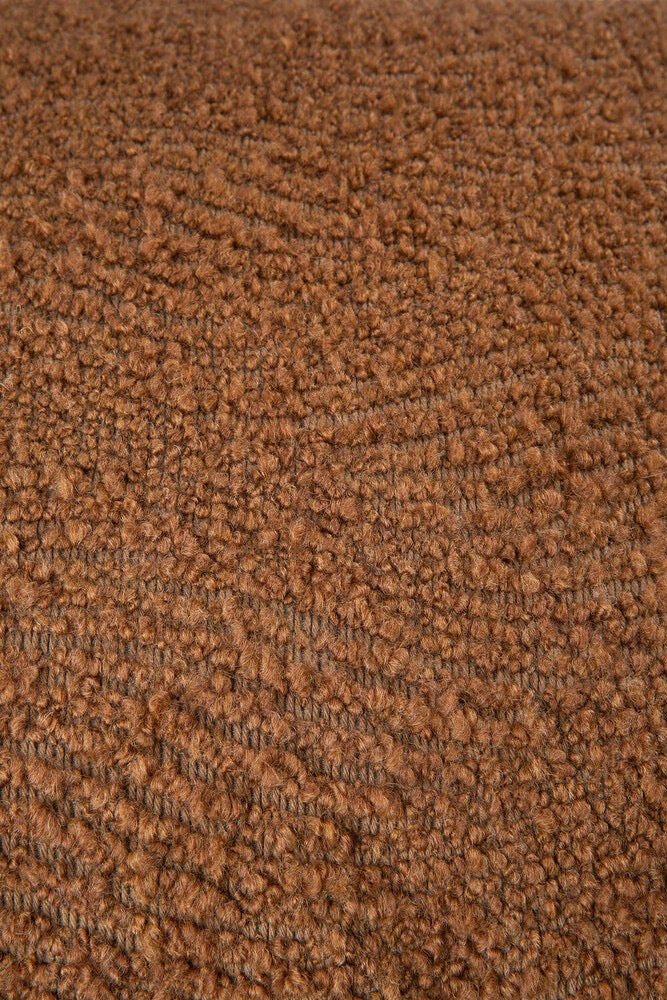 Oslo Wave Cushion - Cinnamon - Square