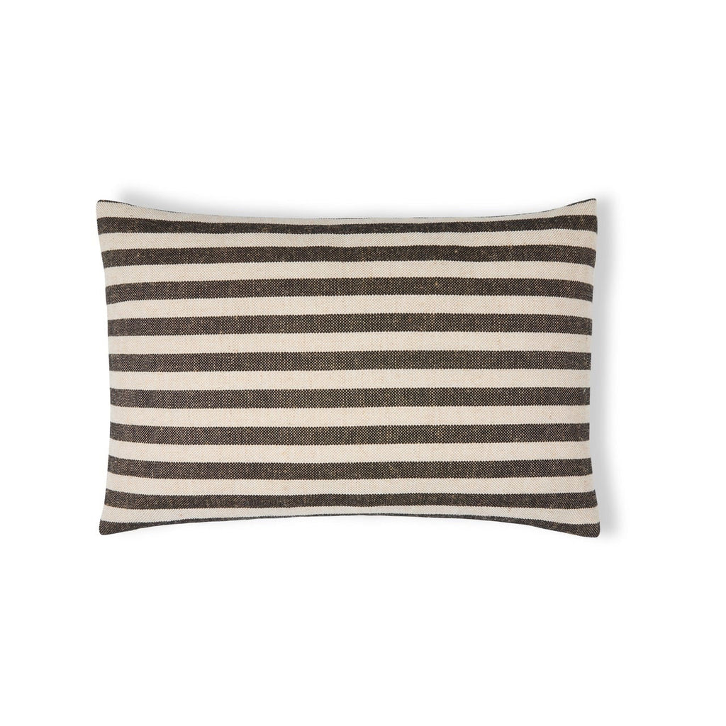 Arthur by Chalk - Long Oblong Cushion - Coffee Stripe