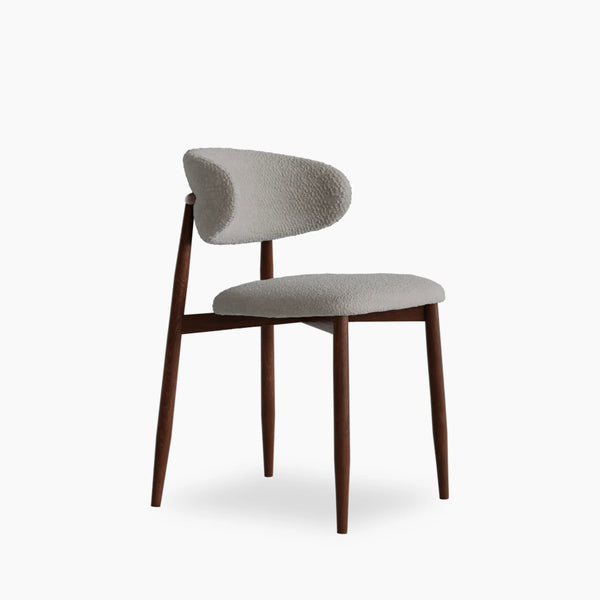 HANKO | DINING CHAIR | BOUCLE & WALNUT