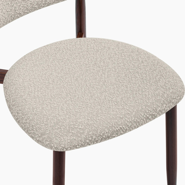 HANKO | DINING CHAIR | BOUCLE & WALNUT