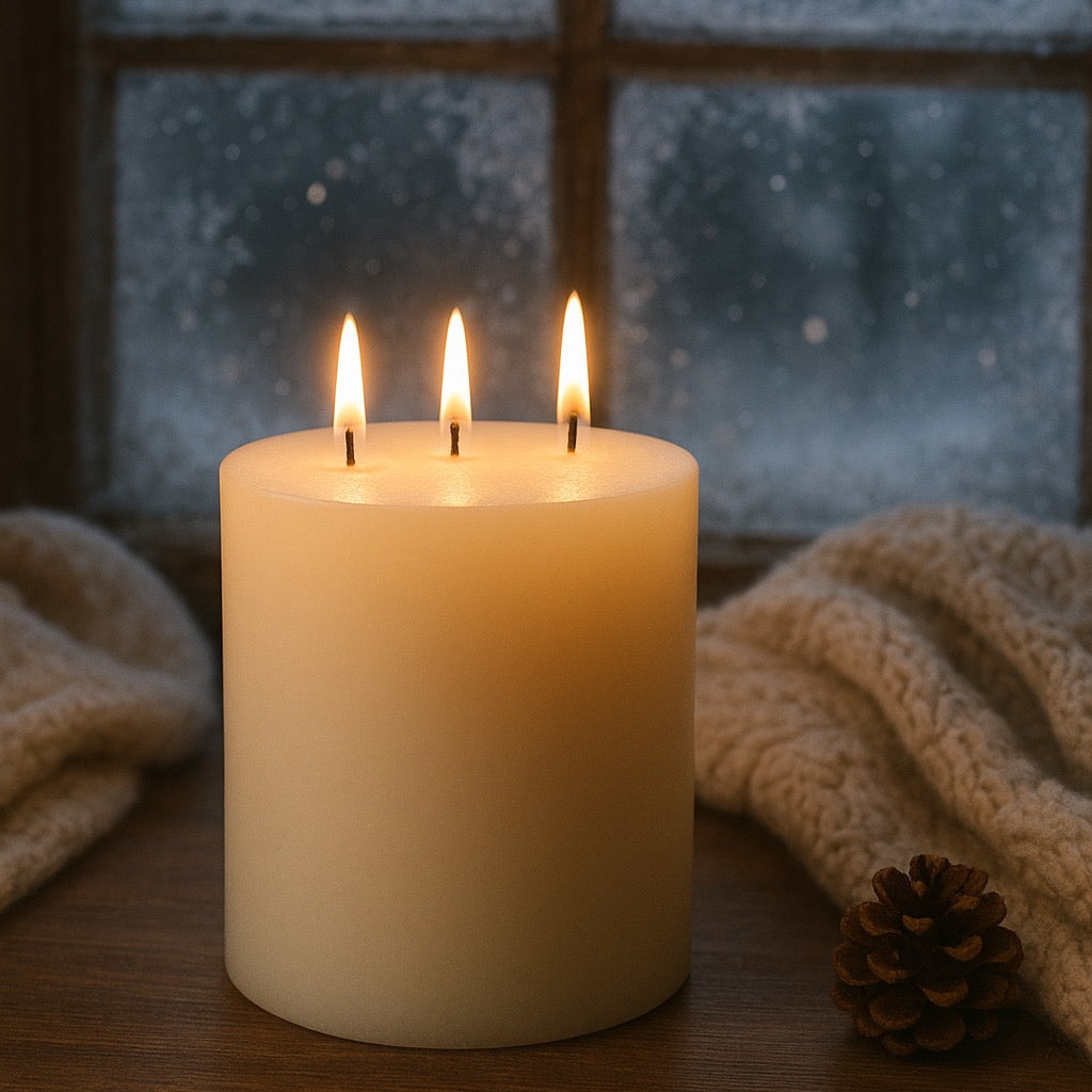 Triple Wick Candle - Natural