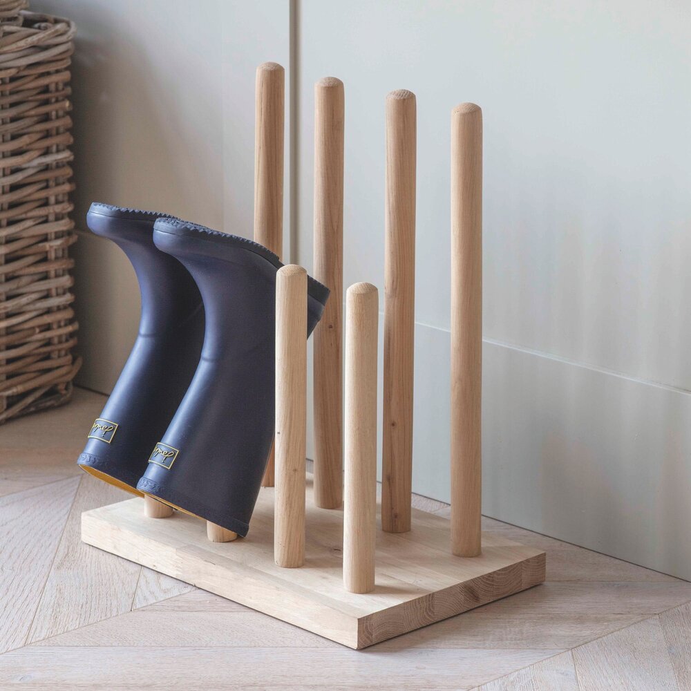 Walcot - Oak Welly Rack - Small