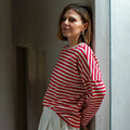 Rebecca Stripe Top by Chalk - Red