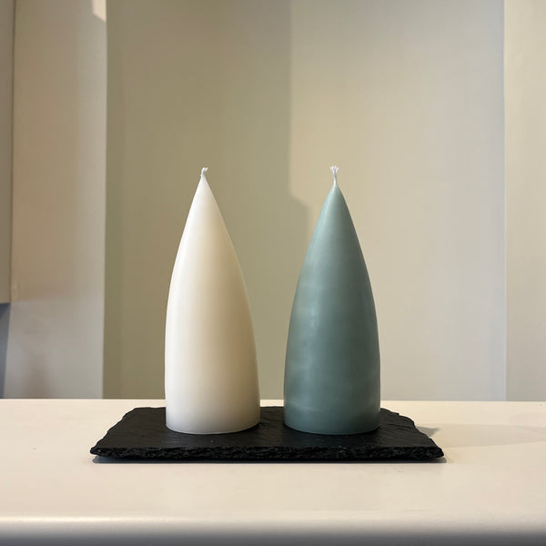 SLATE | DOUBLE COASTER WITH 2 PYRAMIDS