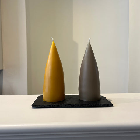 SLATE | DOUBLE COASTER WITH 2 PYRAMIDS