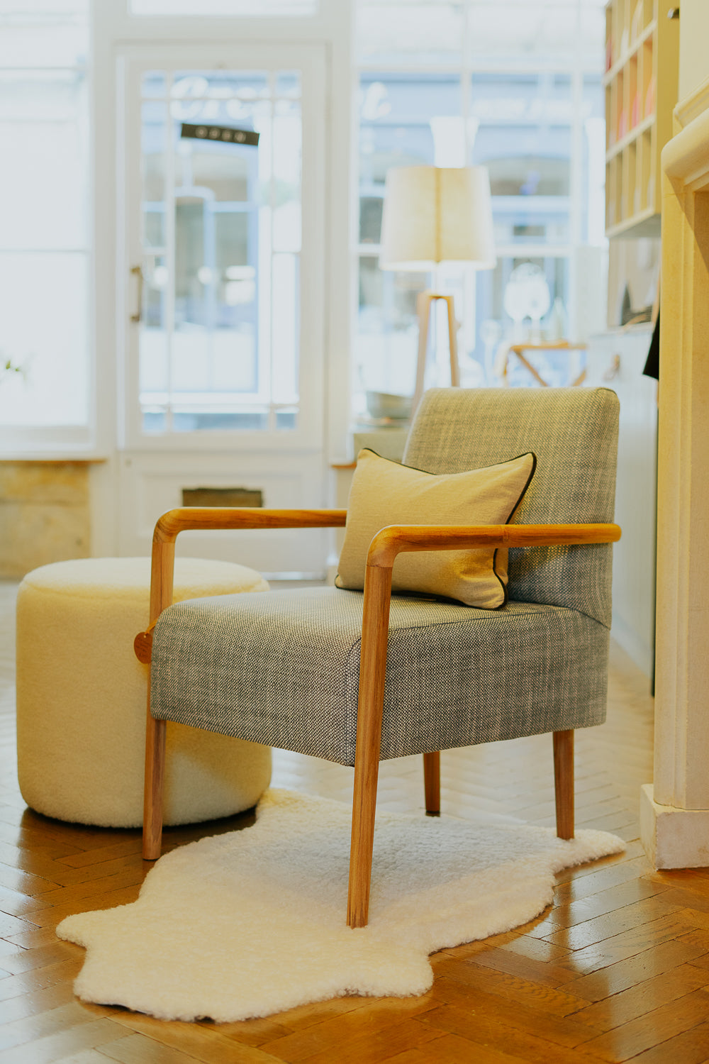 Bertie Cushion by Chalk - Small Oblong