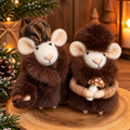 The Fluffy Mice Duo - Felt Decoration