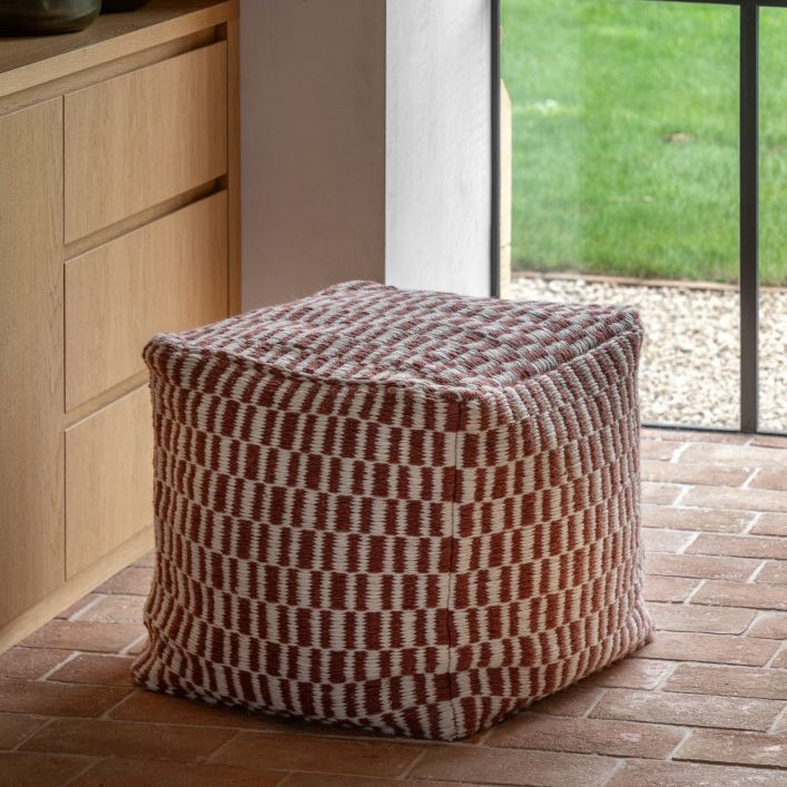 Woven Pouffe Stool - Nutmeg