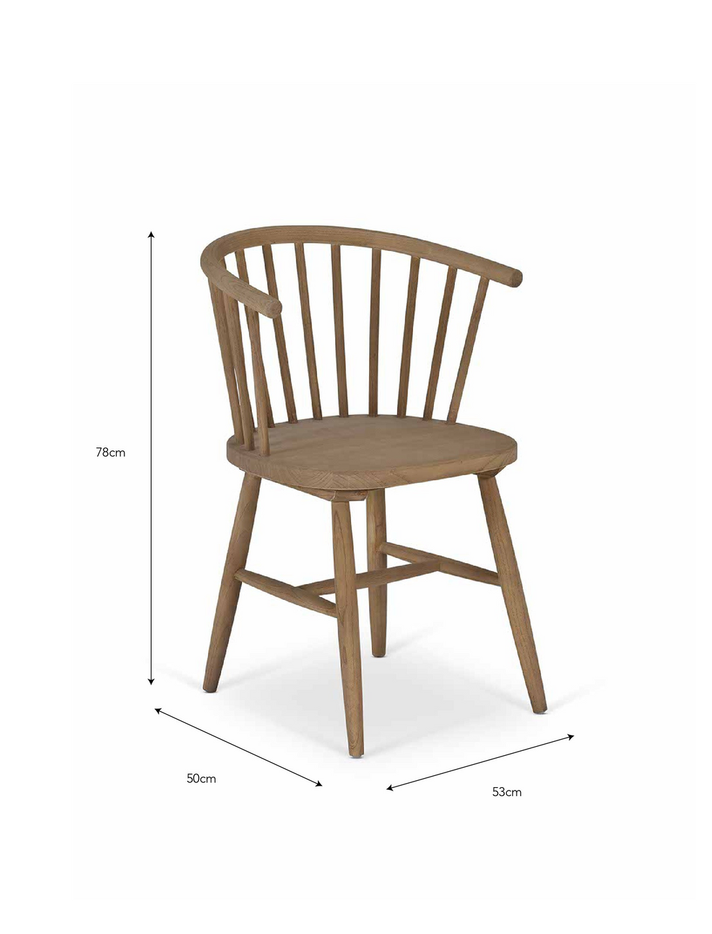 Carbis Bay - Curve - Elm Dining Chair