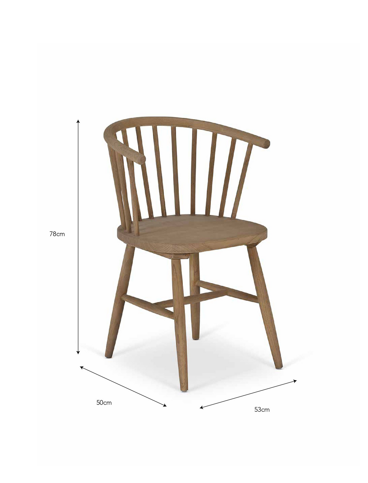 Carbis Bay - Curve - Elm Dining Chair