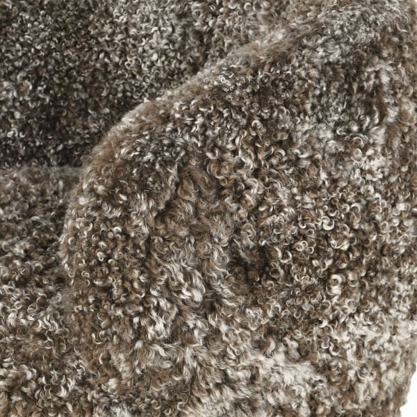 Hagen - Sheepskin Swivel Chair - Mocha