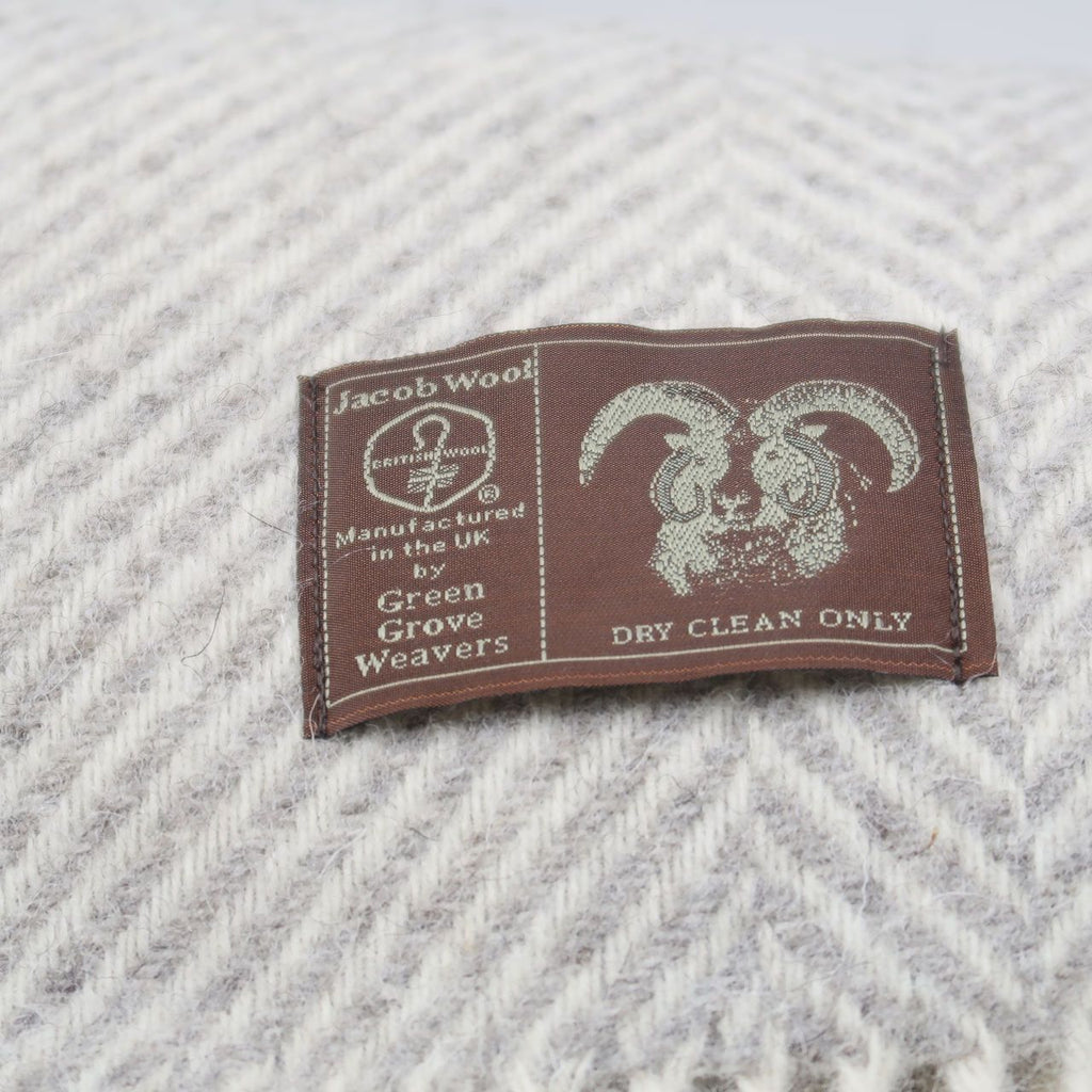 Jacobs Wool Throw - Knee Rug - Silver
