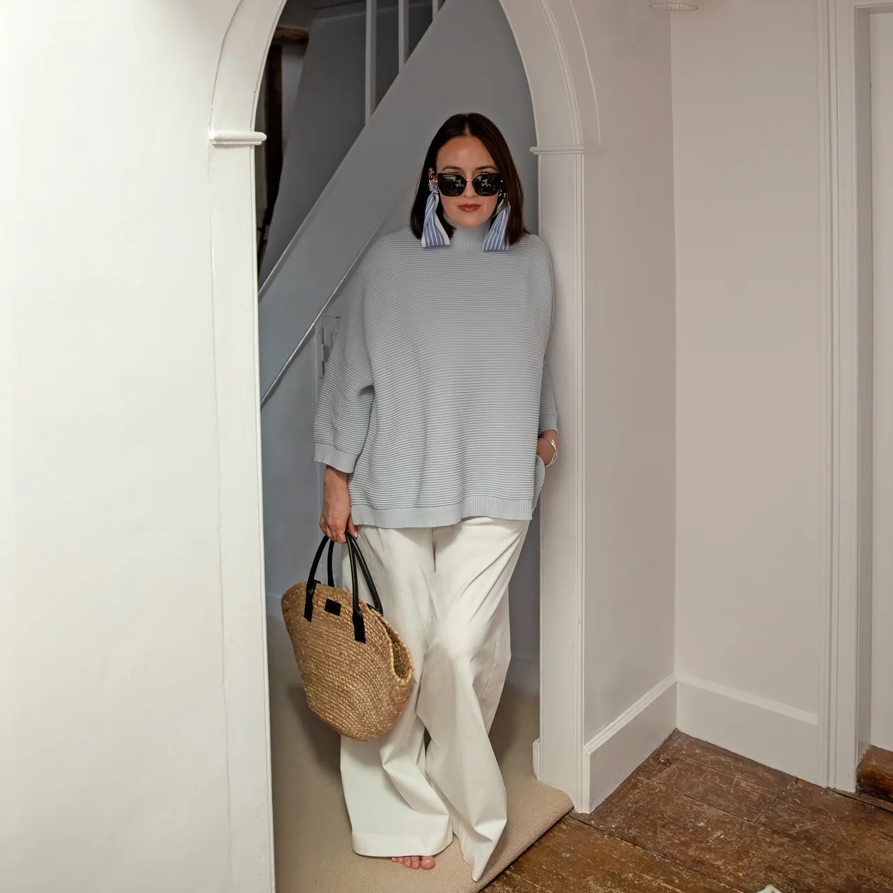 Chalk Vicki Jumper - Marl Sky
