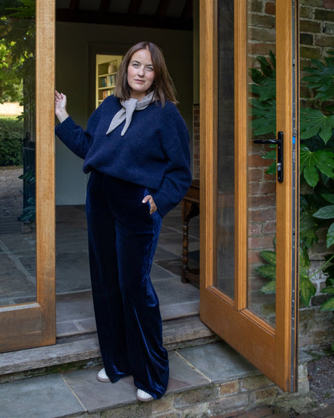 CHALK | MEGAN JUMPER | NAVY